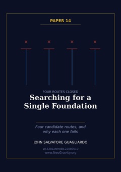 Cover of Searching for a Single Foundation