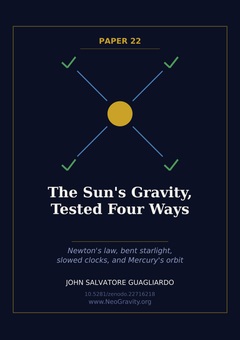 Cover of The Sun's Gravity, Tested Four Ways